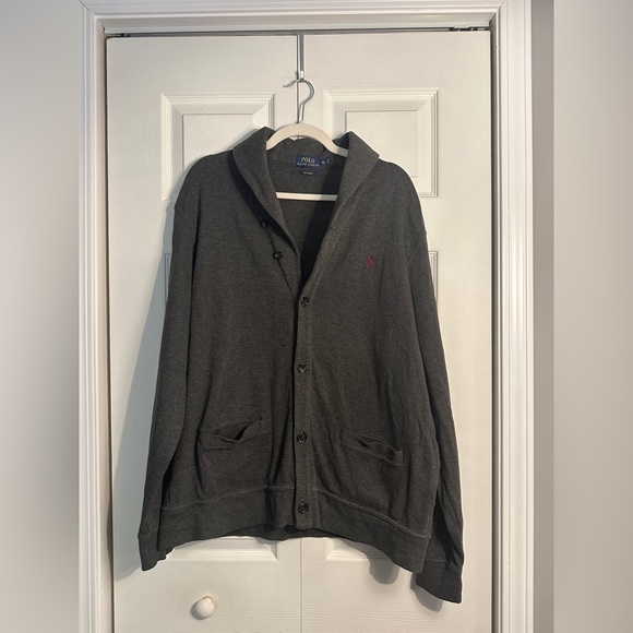 Polo Ralph Lauren Estate Ribbed Cardigan size XL gray - Picture 5 of 9